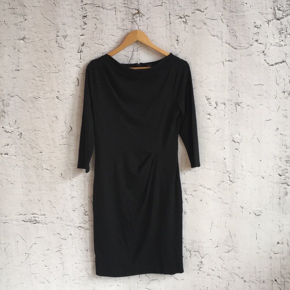 Ann Taylor Dresses & Skirts - NWT ANN TAYLOR BLACK LONG SLEEVE DRESS 6